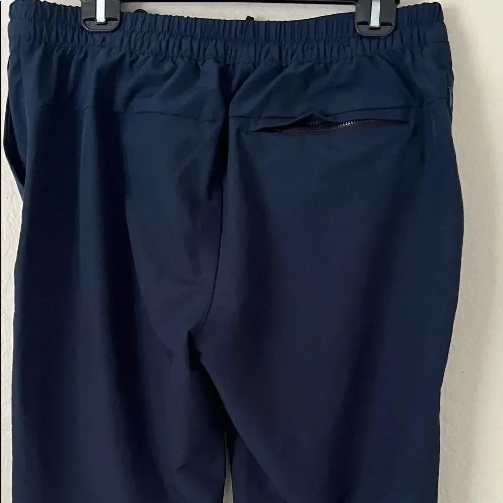 Banana Republic Men' Travel Slim Tapered Pants Drawstring Navy Blue - 32x30